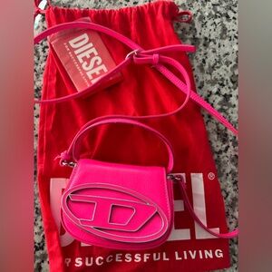 Hot pink diesel mini bag